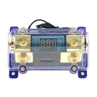 ZOOKOTO 100A Digital Circuit Breaker,Car Stereo Audio Led Display Digital Voltage Inline ANL Fuse Holder 0 2 4 Gauge in Out with 100 Amp Fuse