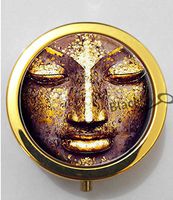 BlackKey Tibetan Buddha 3-Compartment Decorative Pocket Gift Box Case Organizer for Pill, Color 2 -8