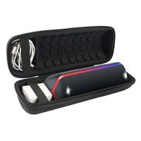 Khanka Hard Travel Case Replacement for Sony SRS-XB32 Extra Bass Portable Bluetooth Speaker (Black)