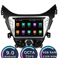 ROADYAKO 8 Inch Android 9.0 Octa Core for Hyundai Elantra/Avante/I35 2011 2012 2013 Car Radio Stereo GPS Navigation 3G WiFi Mirror Link RDS FM AM Bluetooth AUX Multimedia Audio Video