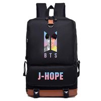 Kpop BTS Backpack Merchandise Bangtan Boys Schoolbag Laptop Bag for A.R.M.Y J Hope Merchandise