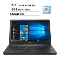 2019 Premium Flagship Dell Inspiron 15 3000 15.6 Inch HD Laptop (Intel Core i5-7200U up to 3.1GHz, 8GB DDR4 RAM, 512GB SSD, WiFi, Bluetooth, Windows 10)
