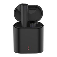Bluetooth 5.0 Wireless Earbuds,True Wireless Bluetooth Headphones with 24 Hour Playtime Deep Bass HiFi 3D Stereo Sound,Built-in Mic with Portable Charging Case for Smartphones and Laptops Black