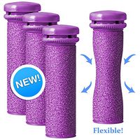 Emjoi Micro-Pedi Compatible SoftFLEX Technology Refill Rollers (Xtreme Coarse) - Pack of 4