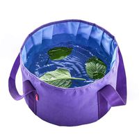 Lioder Portable Foldable Water Container, Multifunctional Collapsible Portable Travel Outdoor Wash Basin Folding Bucket