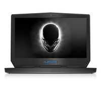 Black Brushed Aluminum skin decal wrap skin case for Dell Alienware 15 15.6" laptop