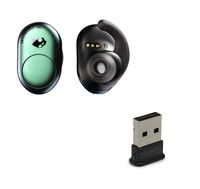 Skullcandy Push True Wireless Bluetooth Earbuds Bundle with USB 2.0 Bluetooth Adapter - Psycho Tropical