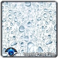 Hydrographics Film - Water Transfer Printing Film - LL-90-20 - Blue Water Drops - 3.3 ft Film Roll