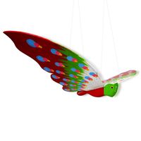 CinMin Wood Hanging Butterfly Mobile and Decoration, Handmade (Butterfly)