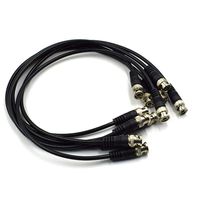 Hxchen 0.5m/1.6ft BNC Cable - BNC Male to Male Extension Connector Adapter RF Professional RG-58 Coaxial Wire Cord Cable Jack Plug for Video Security Camera CCTV Systems, Oscilloscope - (6 Pcs)