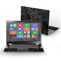 Mightyskins Skin Compatible with Lenovo Flex 5 14" (2017) - Black Marble | Protective, Durable, and Unique Vinyl Decal Wrap Cover | Easy to Apply, Remove, and Change Styles | Made in The USA