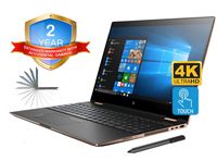 HP Spectre x360 15t 4K UHD Convertible 2-in-1 Laptop (Intel 8th Gen i7-8705G, 16GB RAM, 512GB PCIe SSD, 15.6" Touch UHD 3840x2160, Radeon RX Vega M, Win10 Pro) Two Year Warranty and Accidential Damage