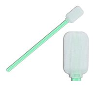 100Pcs 5.039" Double-Layer Polyester Cleaning Swabs with Large Rectangle Tip Swabsticks for Printers, Camera, Optical Lens, Electronics, Detailing CK-PS714