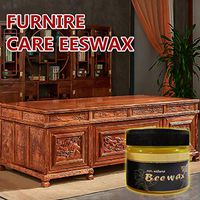 m·kvfa Wood Seasoning Beewax Complete Solution Furniture Care Beewax Home Cleaning Multipurpose Natural Beewax, Waterproof and Wear-Resistant