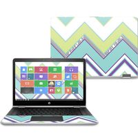 Mightyskins Skin Compatible with Hp Pavilion X360 14" (2017) - Pastel Chevron | Protective, Durable, and Unique Vinyl Decal Wrap Cover | Easy to Apply, Remove, and Change Styles | Made in The USA