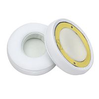 GBSELL 1 Pair Protein Leather Replacement Ear Pads for Monster Beats SOLO 2.0 (White)