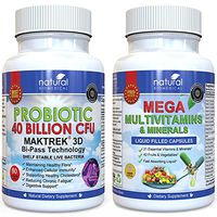 MULTIVITAMINS & PROBIOTIC Twin Pack - Liquid Multivitamins & Minerals & 40 Billion CFU Probiotics