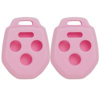 Keyless2Go New Silicone Cover Protective Case for Remote Key Fobs with FCC CWTWB1U811 - Pink - (2 Pack)