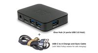 iDuo Hub 3.0 Four Ports USB 3.0 Hub Two Fast Charging Ports (BC 1.2) Android, Apple iOS Windows Mobile Devices