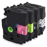 Compatible Ptouch TZ Tape, Replacement for Brother TZe Tapes 12mm 0.47 Color Label Tape Laminated White/Black/Berry Pink/Lime Green Tape TZe231 TZe335 MQP35 MQG35 Compatible PTD210 PTH110 PTD600