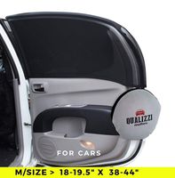 M/Car Window Shade Protection for Baby. Backseat Sun Shades Cover Full Contoured Windows Up to 19.5" x 38-44", 2-Pack.