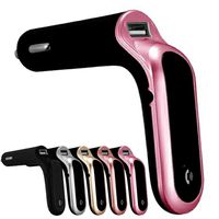 Bluetooth FM Transmitter for Car USB Car Phone Charger Make Calls Hands Free and Stream Music for Android iOS iPhone Samsung Cell Phone AUTO ON/Off with Noise Cancelling Mic 62377 (Pink)