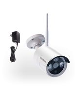 Cromorc 1080P Surveillance Bullet Camera Weatherproof Outdoor Indoor 3.6mm Lens IR Cut Day&Night Vision with 5DB Antenna with Bracket with Power Adapter