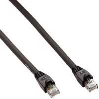 Hubbell HI615AA HI-IMPACT Series Patch Cord, CAT6, RJ45-RJ45, 15' Long, Black