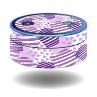 MightySkins Skin Compatible with Amazon Echo Dot (1st Generation) wrap Cover Sticker Skins Purple Pentagon