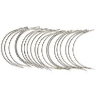 WIWAPLEX 20-70 Pieces Wig Making Pins Needles Set, Wig T Pins and C Curved Needles Hair Weave Needles for Wig Making, Blocking Knitting, Modelling and Crafts (20Pcs)