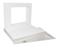 Golden State Art Acid Free, Pack of 25 11x14 White Picture Mats Mattes with White Core Bevel Cut for 8x10 Photo + Backing + Bags