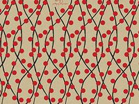 Pack Of 240, Woodland Garland Kraft Kraft Recycled Christmas Printed Tissue Paper 20" X 30" Sheets Made In USA