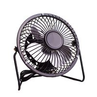 IOQSOF 4 Inch Desktop, USB Powered Table Personal Cooling, Small Desk Fan, Quiet Operation, Enhanced Airflow, Black