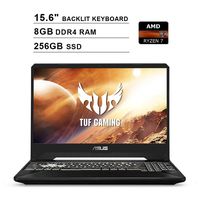 ASUS 2019 TUF 15.6 Inch FHD IPS Gaming Laptop (AMD Ryzen 7 R7-3750H up to 4.0 GHz, 8GB RAM, 256GB SSD, NVIDIA GeForce GTX 1650, RGB Backlit Keyboard, Bluetooth, WiFi, HDMI, Windows 10)