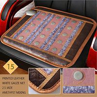 Heating mat, Far Infrared Natural Jade Tourmaline Heating Pad, Hot Stone Therapy Mat with Smart Controller Adjustable Temp for Chronic Back Neck Shoulder Pain,2