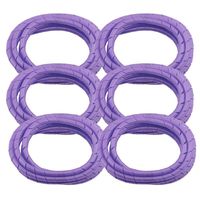 6 Pack MD Premium 8' Cord Cover Prevents Cord Tangling - Purple