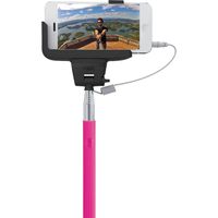 Hype ~ Selfie Stick ~ with Shutter Button and Expandable Cradle ~ Extends 3 Feet (Pink)
