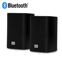 Acoustic Audio AA351B Bluetooth Indoor Outdoor 2 Way Powered Speakers Black