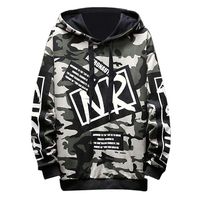 Jieou Men Oversized Hoodie Pullover Long Sleeve Graphic Fashion Sweatshirts Hip Hop Casual Streetwear (C-Green, 4XL)