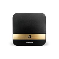 Arroux Wireless Doorbell Chime Plug & Play 250m (800ft) Wirelss Connection to Doorbells Input (Black)