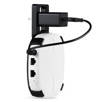 AC Outlet Mount Compatible with Samsung SmartThings WiFi - Flexible mounting Option for Your Samsung SmartThings WiFi (Black, 1 Pack)