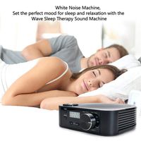 White Noise Machine with Timer Function, Sleep Sound Therapy System,10 Levels of Volume,Clock