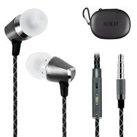 Earbuds,Mokay in Ear Headphones,Stereo Bass Noise Isolating Earphones with Mic and Controller for iPhone, iPod, iPad, MP3 Players, Samsung Galaxy, Nokia, HTC, etc(Gray)