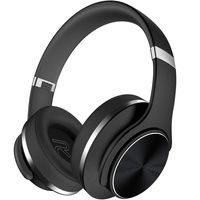 Bluetooth Headphones Over Ear, DOQAUS 45 Hrs Playtime Noise Cancelling Headphones, Foldable Wireless Headset, 3 EQ Modes, Comfortable Earmuffs w/Built-in Mic Wired Mode for PC/Cell Phones/TV