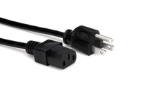 Hosa PWC-141.5 IEC C13 to NEMA 5-15P Power Cord, 1.5 Feet