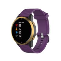 DKEnjoy Silicone Wristband Replacement Accessory Sports Watch Straps Bracelet Compatible for Garmin Venu, Vivomove HR/3/Luxe/Style Smartwatch (Purple, Small)