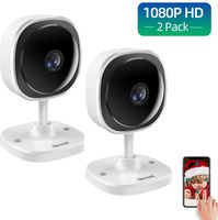 Security WiFi Camera 1080P, NexTrend 180 Panoramic Wireless IP Home Camera with Motion Detection Two-Way Audio Night Vision Free App Cloud Storage SD Card Indoor Room Camera for Home/Office/Baby/Pet