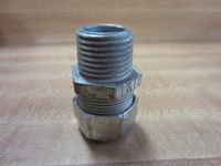 Cable Gland, Strain Relief, Straight, 1/2, 0.125