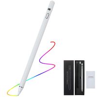 Active Stylus Digital Pen for Touch Screens,Compatible for iPad iPhone Samsung Phone &Tablets, for Drawing and Handwriting on Touch Screen Smartphones & Tablets (iOS/Android), 2 in 1 Tips