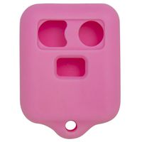 Keyless2Go New Silicone Cover Protective Case for Remote Key Fobs FCC CWTWB1U345 CWTWB1U331 GQ43VT11T - Pink